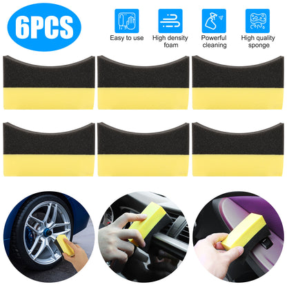 6Pcs Car Washing Sponges