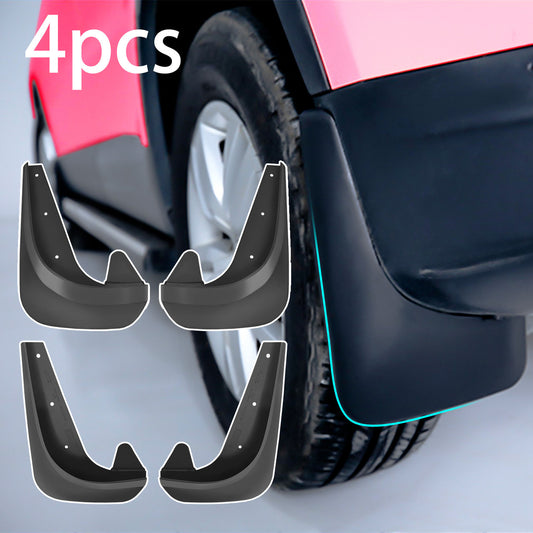 4Pcs Car Mudguard Fender Mud Flaps Splash Guards, Car Universal Front And Rear Fenders, Black Heavy Duty Tire Fender, 9.85" x 7.10"