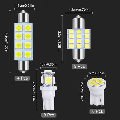 T10 & 31mm & 42mm LED Car Automotive Interior Light Bulbs, 28Pcs