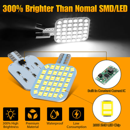 20 Pcs Super Bright 921 T10 922 912 6000K White LED Bulbs - Replacement Lighting 36-SMD for Automotives,Car,Marine Ceiling Indoor Light