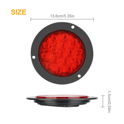 4 inch 16LED Red Tail Lights for Trucks, SUVS, ATVS and more, 2Pcs