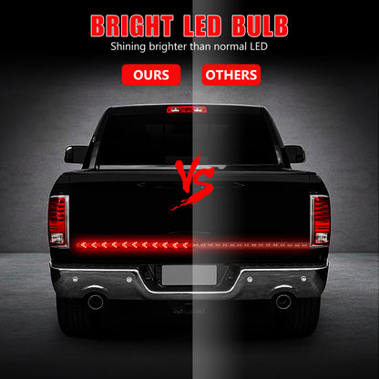 LED Turn Signal Tail Reverse Light Bar with Bright Lights, Red/Yellow Waterproof, 60 inch