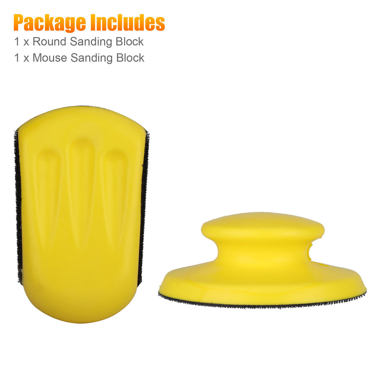 5 Inch Round Foam Hand Sanding Block for Hobby, Arts and Crafts and More, 2PCS