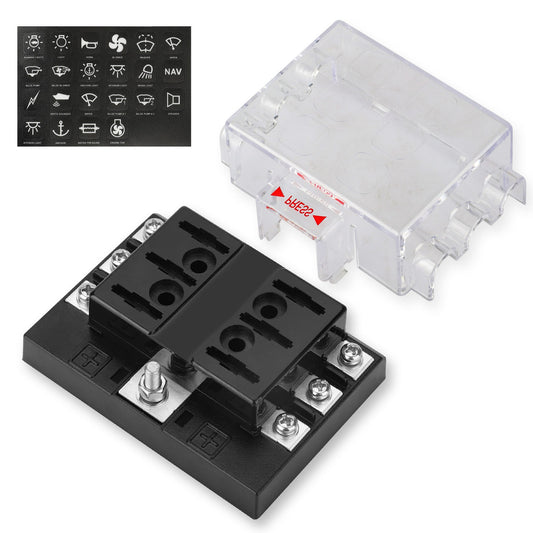 6-Way Car Blade Fuse Holder Box Block