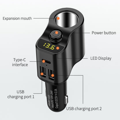 Car charger cigarette lighter USB Charger