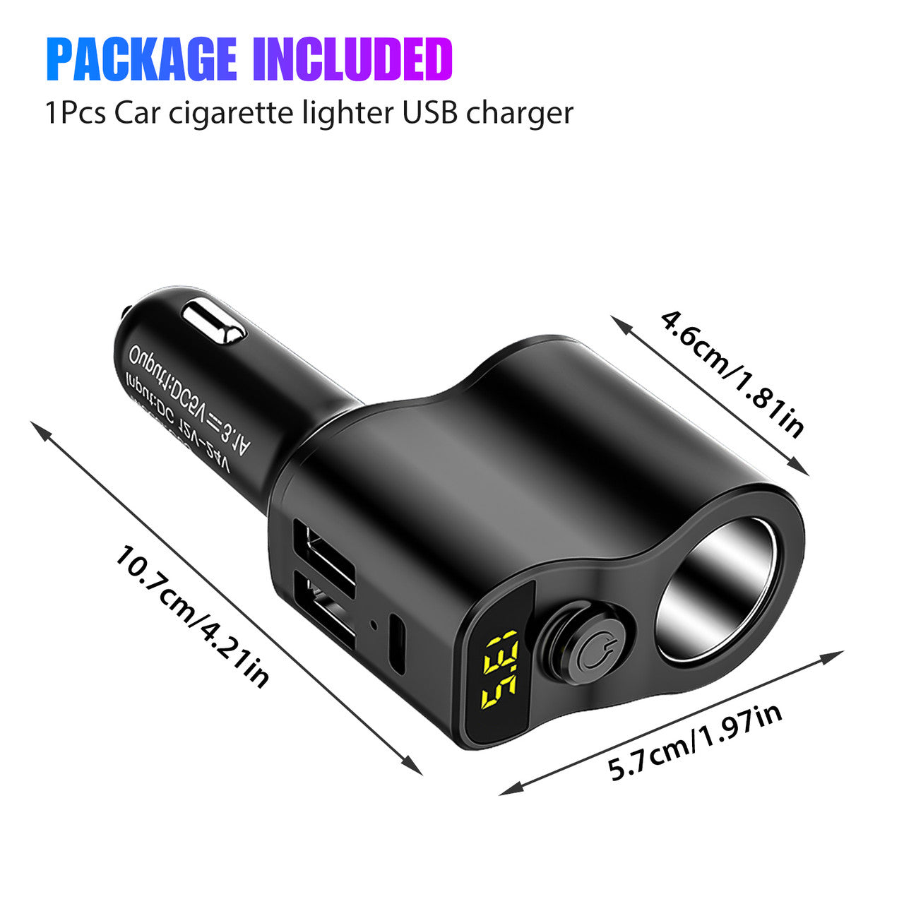 Car charger cigarette lighter USB Charger