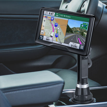 Upgraded Car Cup Holder Mount with an Adjustable Neck and Stable Base, fit for Garmin