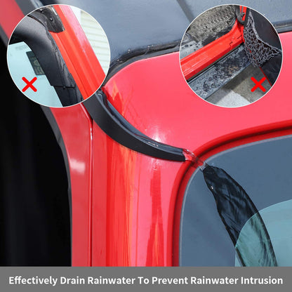 Water Rain Diverters that are Resistant to High Temperatures and Rain, Suitable for Jeep