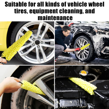 4 Packs Car Detailing Cleaning Brush - Car Wheel Rim Brush Rim Tire Detailing Brush, Plastic Auto Car Wheel Brush Cleaning Brush, Sponges Handle Brush Washing Tools