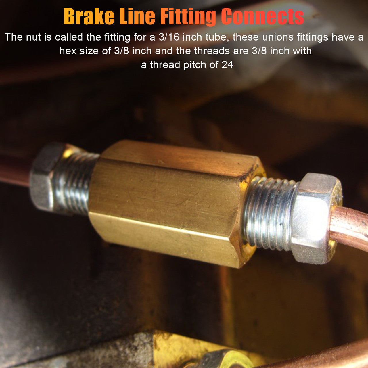 12 Packs Brake Line Fittings & Brass Unions 3/16” Tube - Brake Line Fittings 3/1