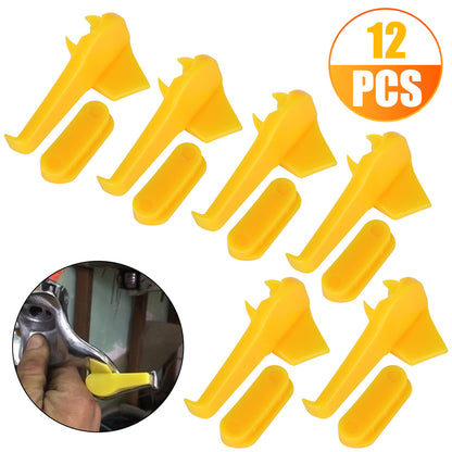 12 Packs Tire Mount Demount Duck Head Insert Rim Protector - Tire Changer Part Insert Rim Protector Tire Wheel Repair Tools (Yellow)