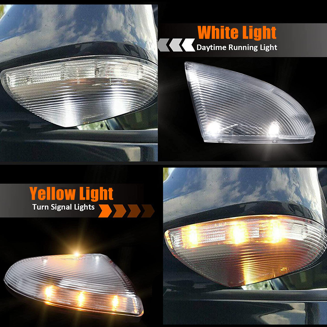 LED Left Side Mirror Turn Signal Lamp - For Dodge RAM 1500 2009-2018, 2500 2010-2018