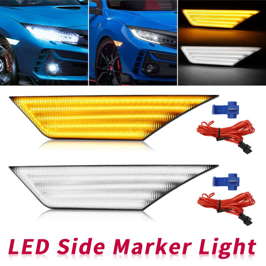 LED Side Marker Light For Honda Civic - Amber LED Lights compatible with 2016-2021 Honda Civic