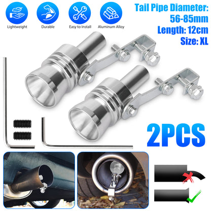 2PC Car Auto Exhaust Pipe