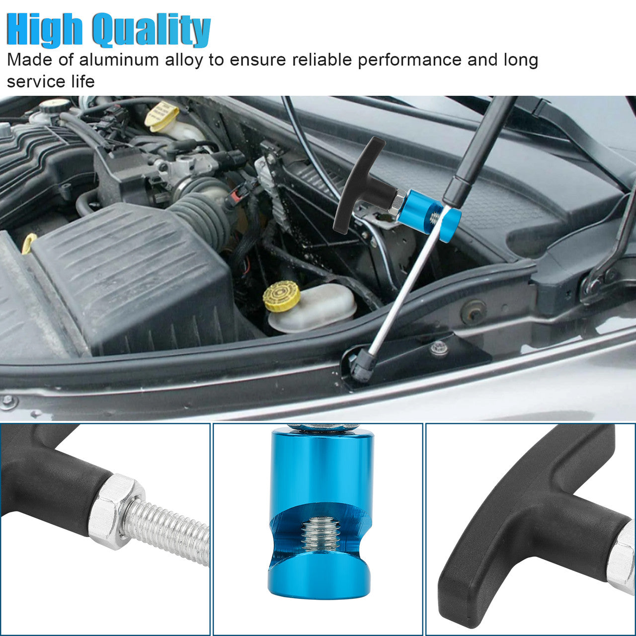 Car Lift Support Clamp Hood Holder - For Hood Lift Support Clip,Car Hood Clamp,suits 14mm lift support (Blue)