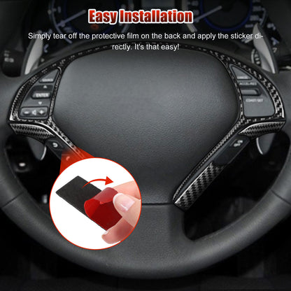 Carbon Fiber Steering Wheel Cover For Infiniti