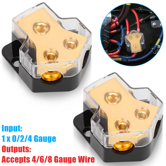 2 Way Amp Power Distribution Block