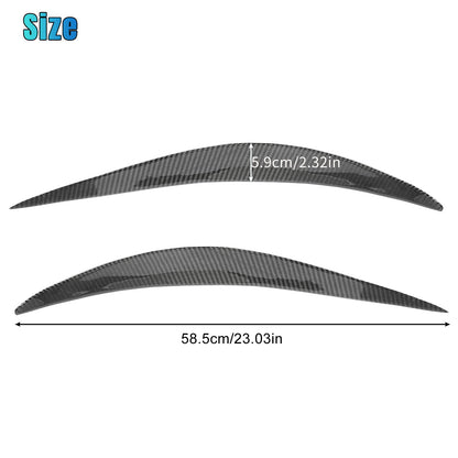 2pcs Headlight Eyelid Trim Cover Eyebrows For 2014-2020 INFINITI Q50