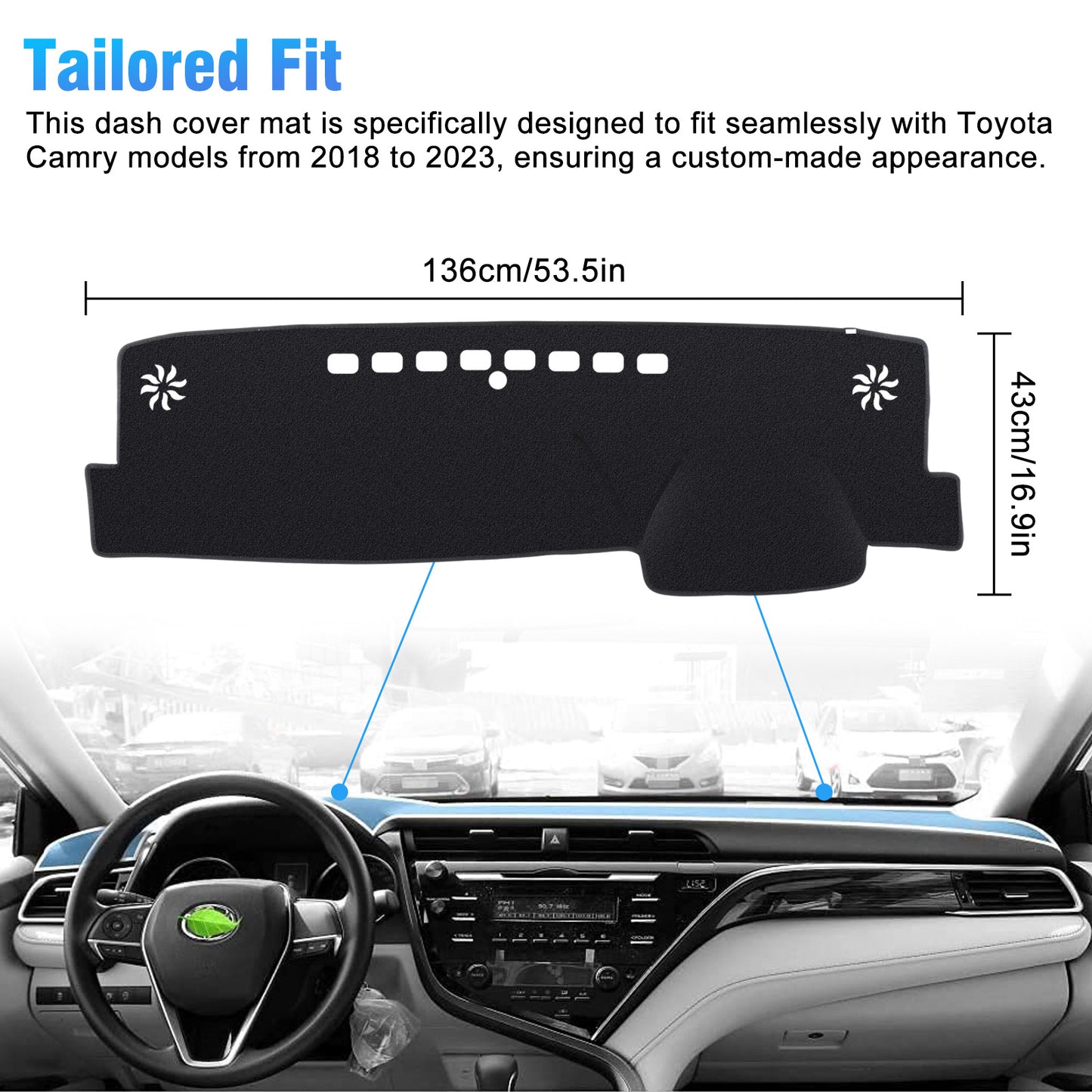 Dashboard Cover For Toyota Camry 2018-2022