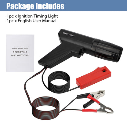 12V Petrol Engine Ignition Timing Light Tester - Accurately Adjusts Timing , Easy Adjustment - Suitable for Cars, Motorcycles, Boats