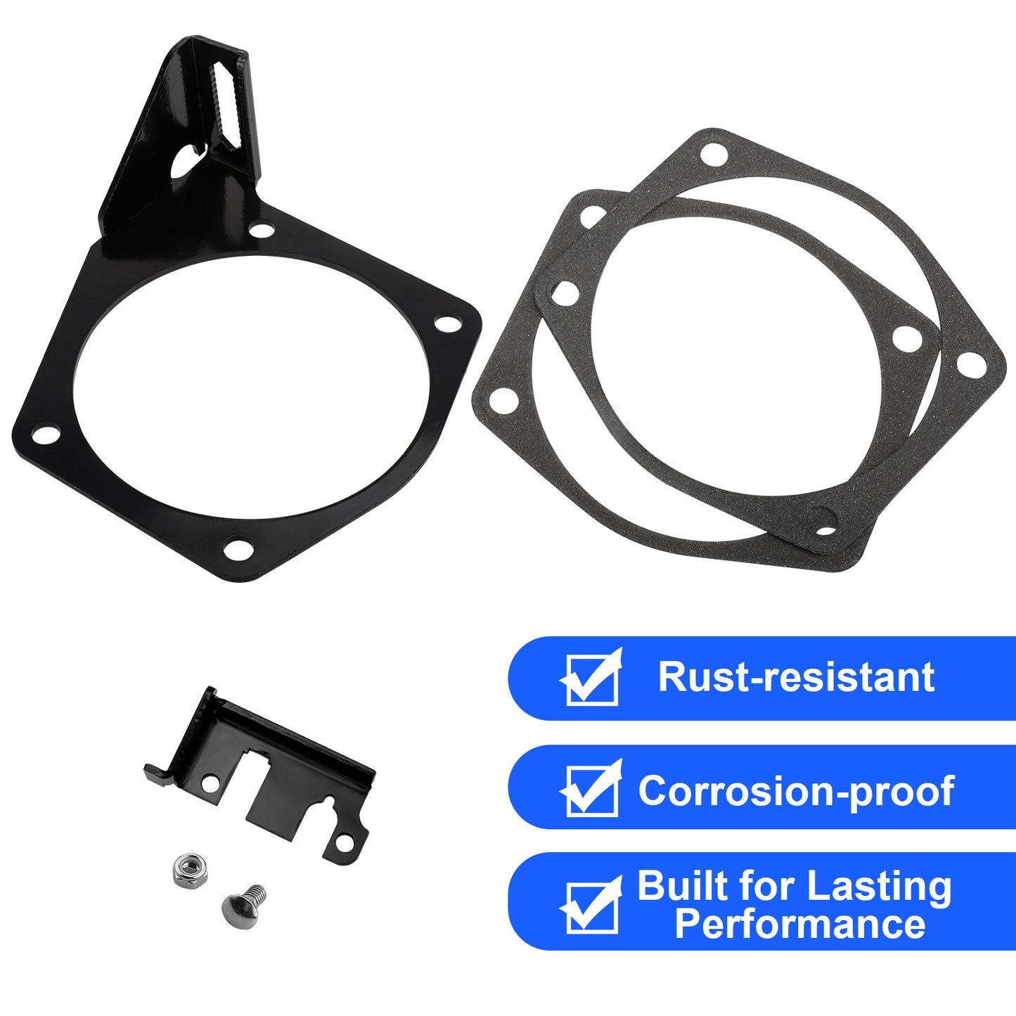 Throttle Cable Bracket - Throttle Body Cable Bracket for 92-102mm LS LS1 LS3 LS6 4 Bolts Intake Manifold Car Accessories