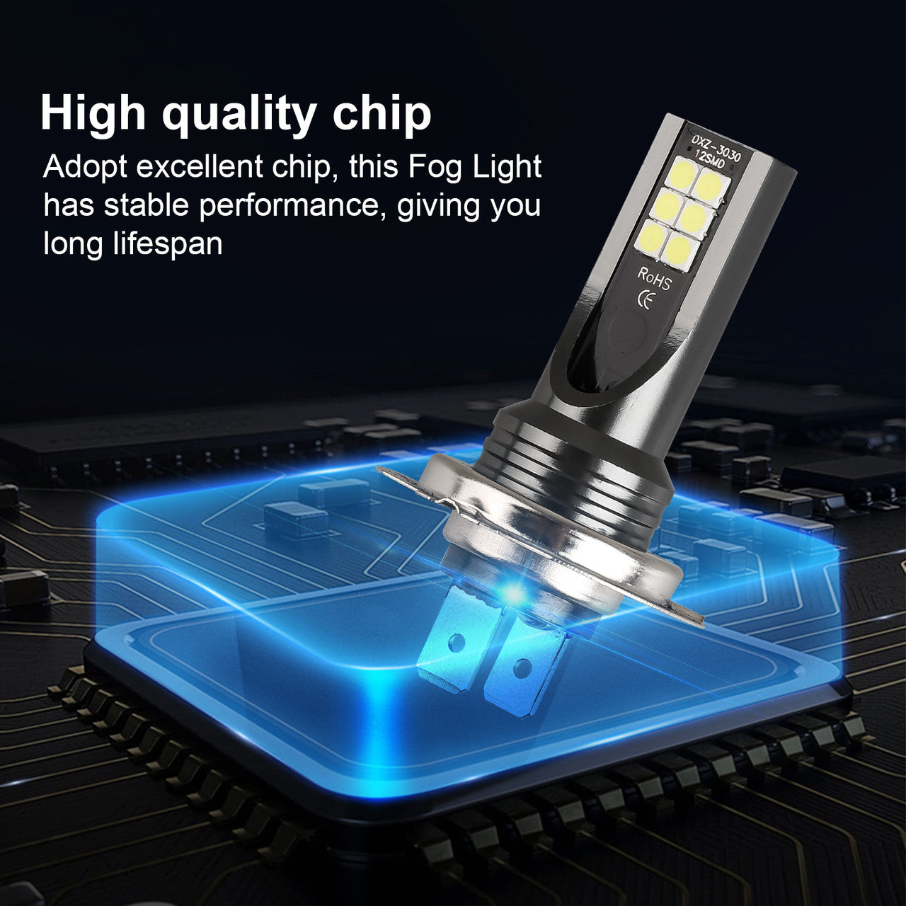 H7 LED Headlight Bulbs,14000lm 6000k Extremely Brightness Car headlamp Conversion Kit, 3030CSP chips