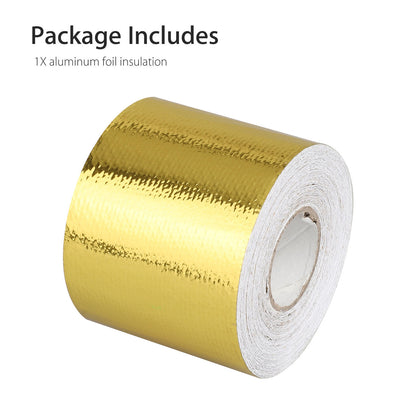 Reflect Gold High-Temperature Heat Reflective Adhesive Backed Roll, 2" x 30' Roll