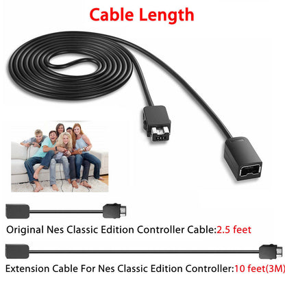 10 ft Extension Cable Cord for Nintendo Nes Mini Classic Edition Controller