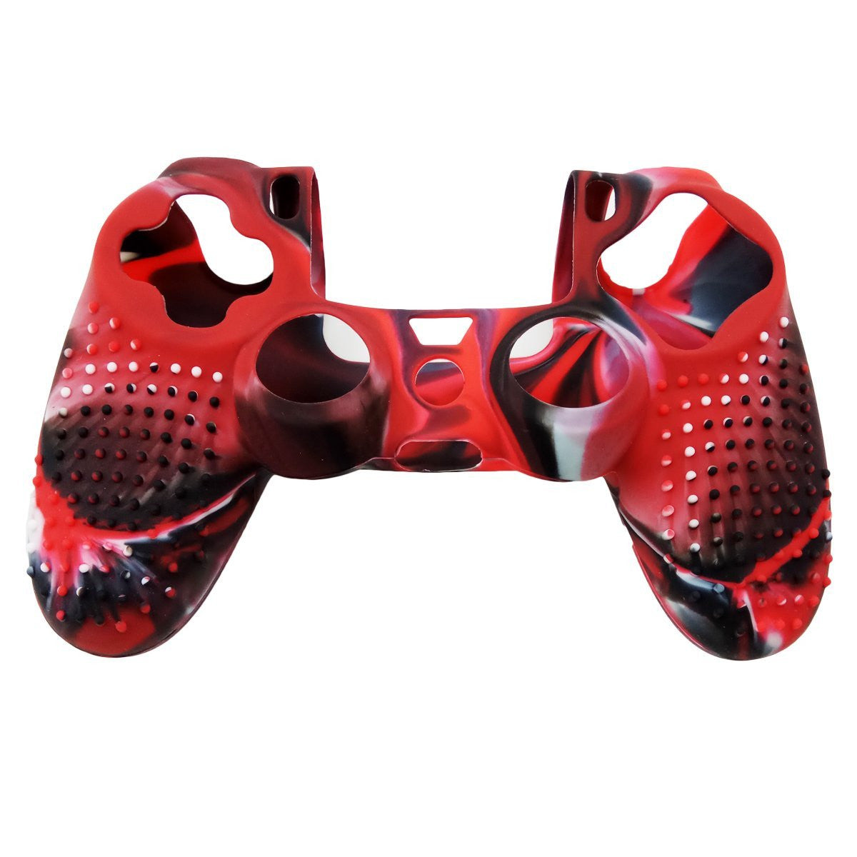 Anti-slip Silicone Protector Skin Case w/Thumb Grips for PS4/Slim/Pro Controller, Red
