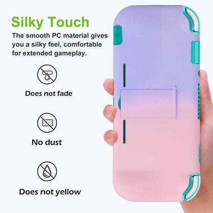 Protective Hard Case Cover Shell + Screen Protector For Nintendo Switch Lite, Purple