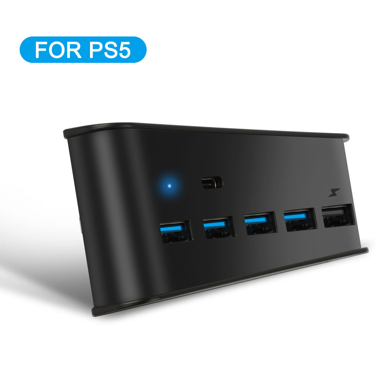 6 Ports USB Hub Adapter High Speed Charger Splitter Expansion for PS5 Console