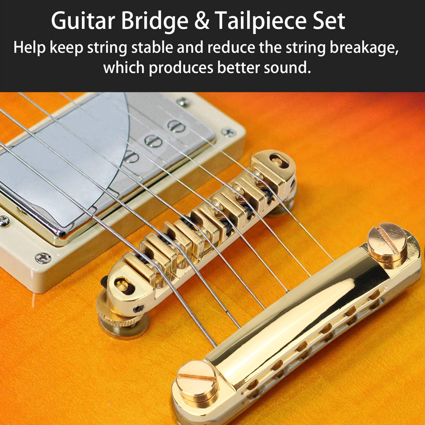 Wilkinson LOCKING ROLLER Bridge for Les Paul Epiphone Guitar