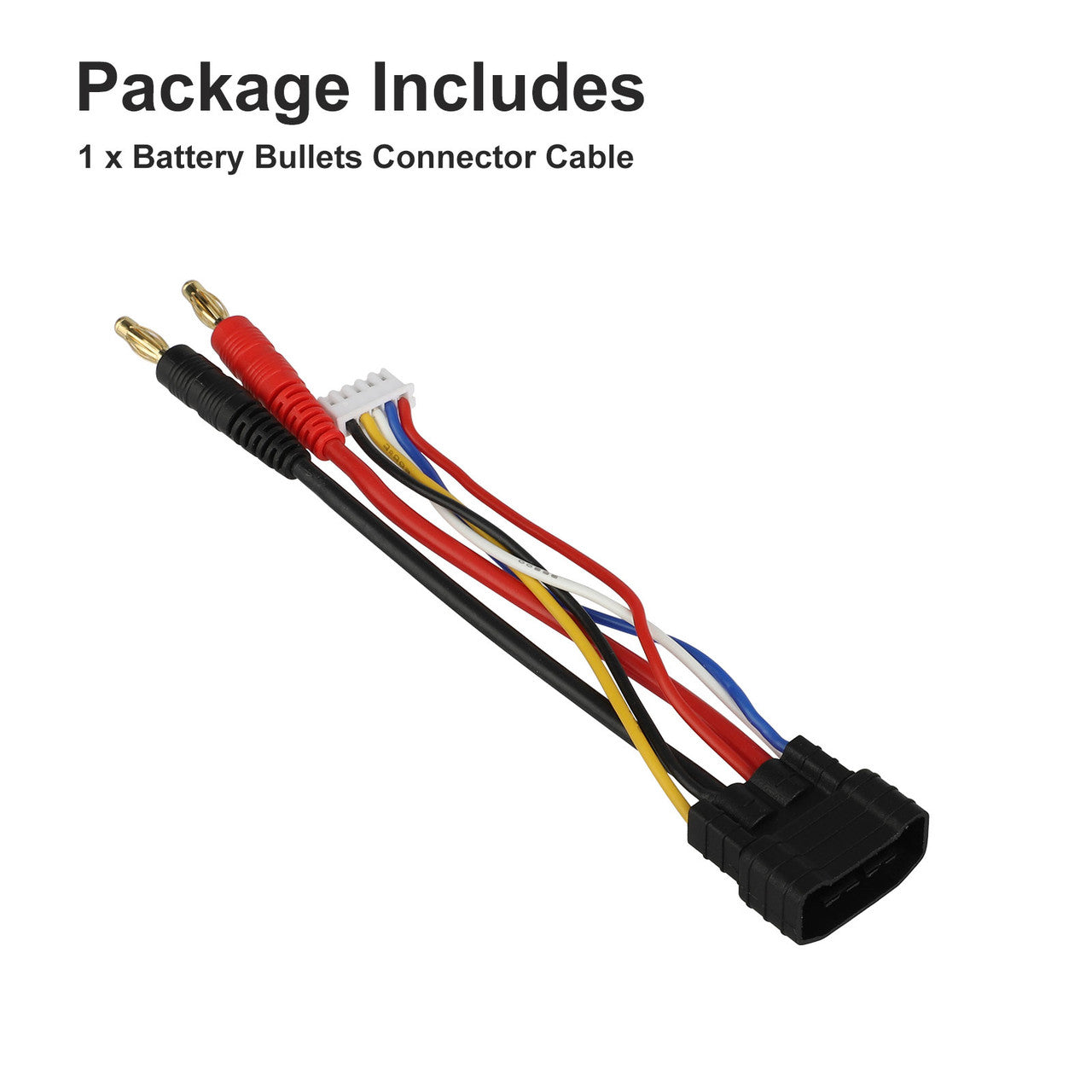 Battery Harness 4mm Bullet Connector, 4mm Banana/Bullet to Traxxas ID Male Plug Connector, 4S