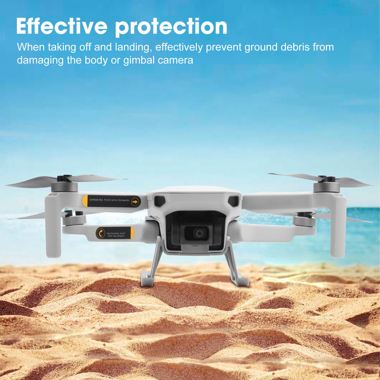 DJI Extended Landing Gear Leg Riser Stabilizer Accessories for Mini 2/Mavic Mini Drones