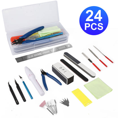 Gundam Model Hobby Basic Tools Set, 24Pcs