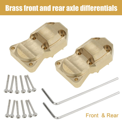 Brass Front Rear Axle Diff Housing Cover for RC Cars