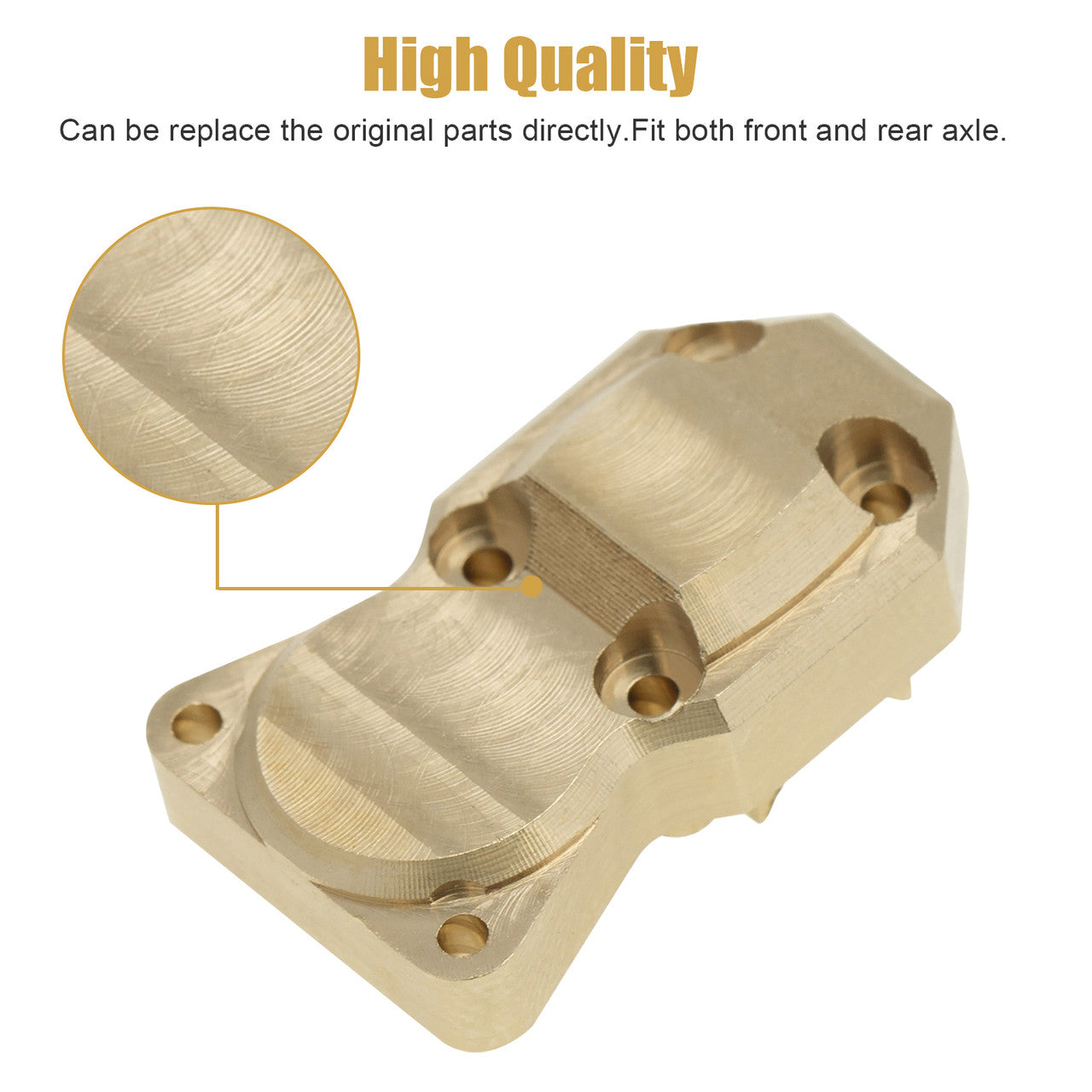 Brass Front Rear Axle Diff Housing Cover for RC Cars