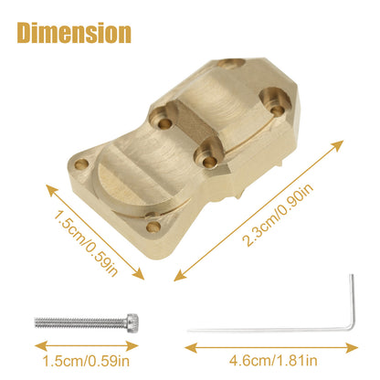 Brass Front Rear Axle Diff Housing Cover for RC Cars