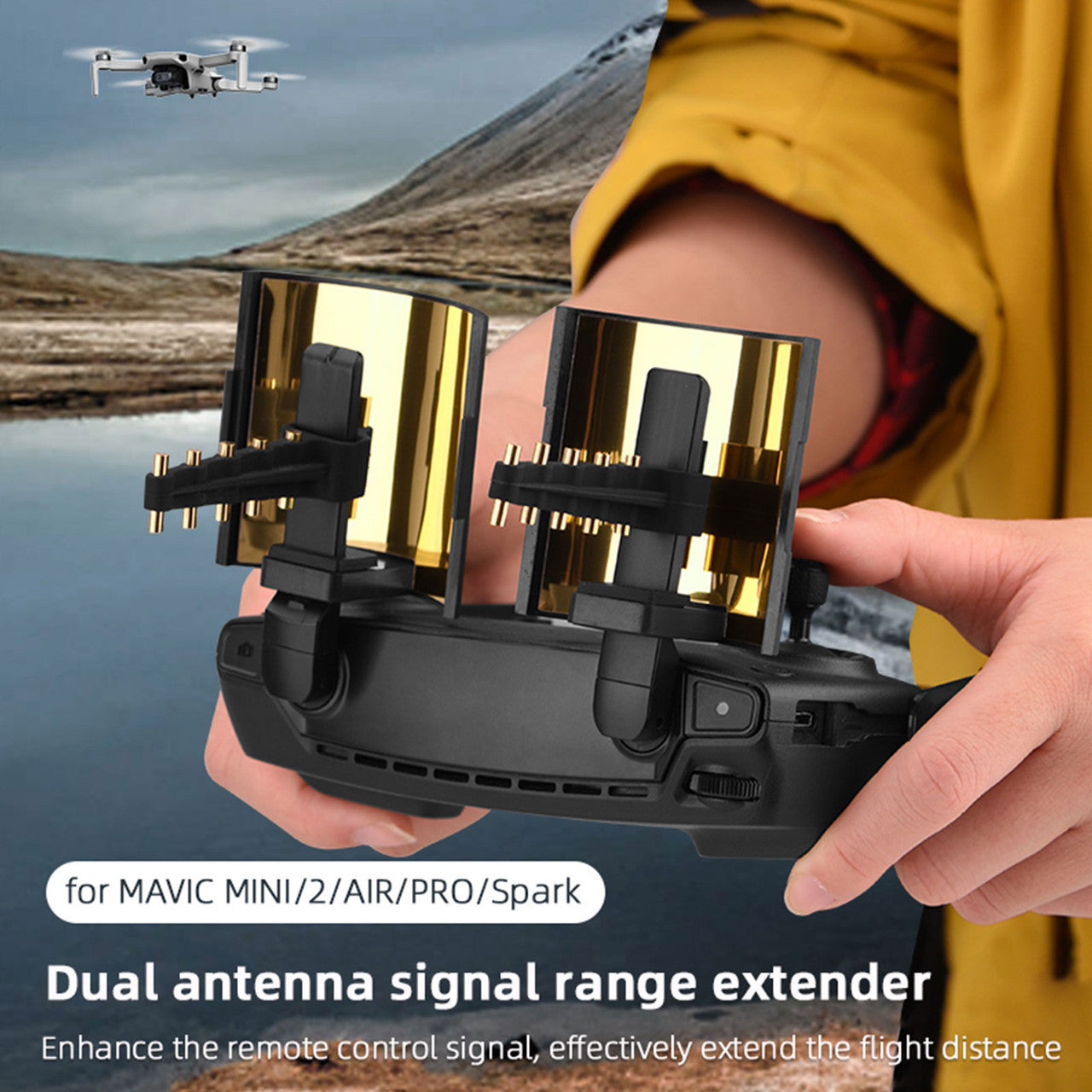 Antenna Signal Range Extender Accessory For DJI Mavic Mini 2 Air Drone Kits