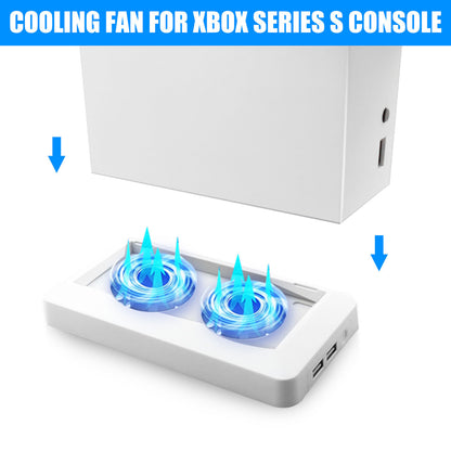 Charging Stand with Cooling Fan, LED Indicator and 2 USB Ports for Xbox Series S