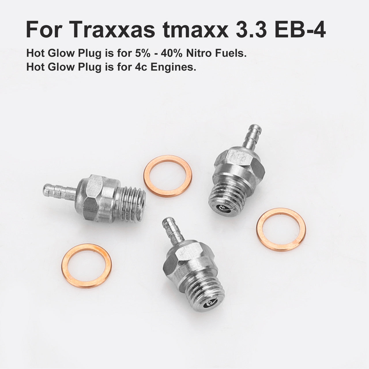 Glow Plug For Traxxas 3232X RC Cars with Improvements in Idle and Transition, 3PCS