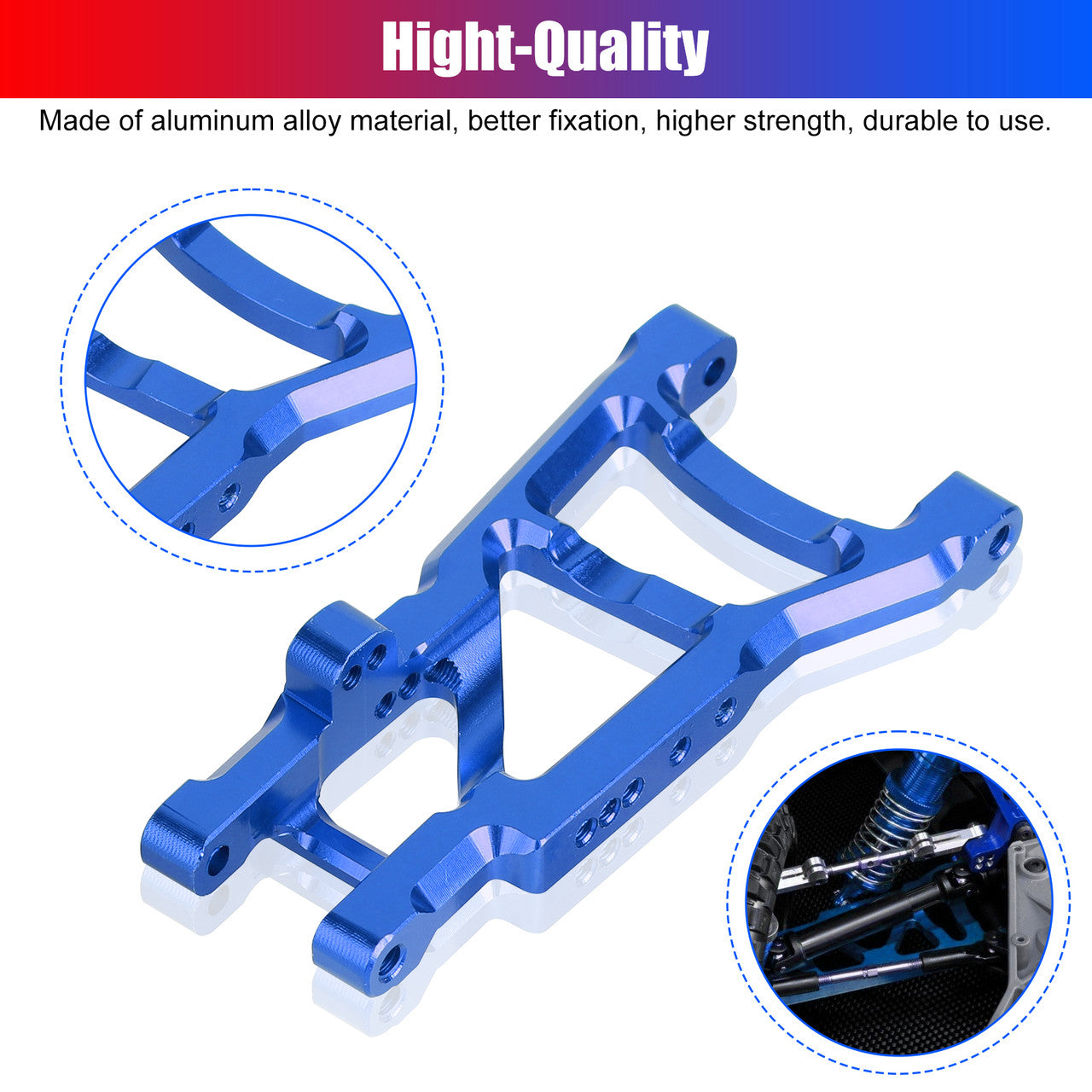 Metal Full Set RC Car Parts that Offer Lightweight Performance,For 1/10 Traxxas Slash 2WD, Blue