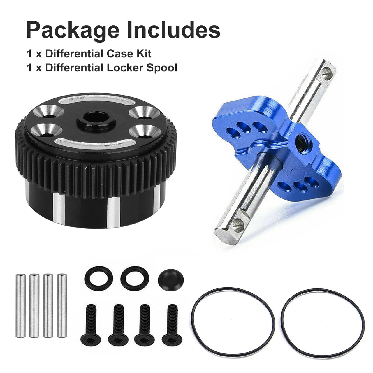 Differential Case / Locker Spool that is Durable and Weat-Resistant, For 1/10 Traxxas 2WD