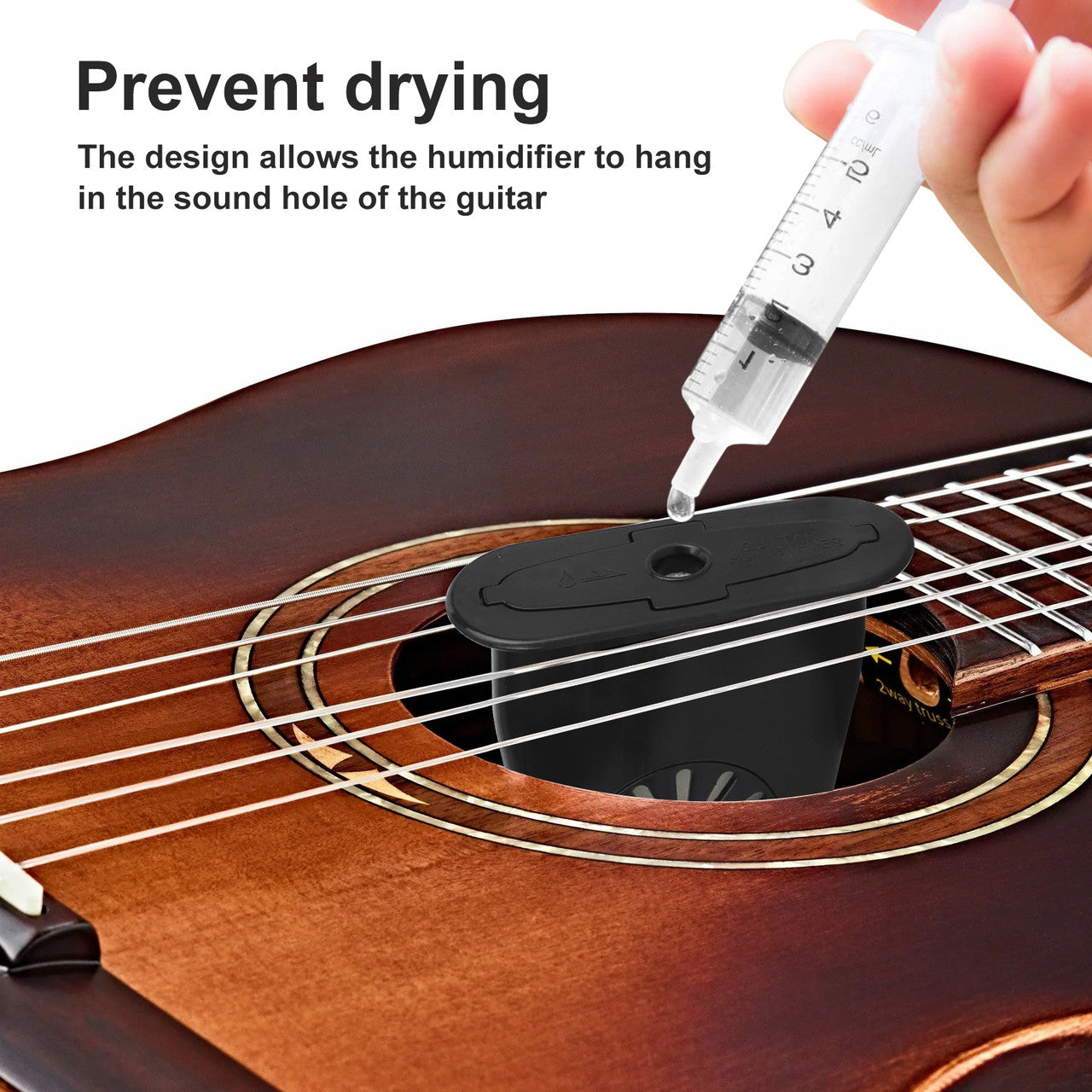 Non-Drip Design Guitar Humidifier with Good Protection without worry of Damage, 2PCS