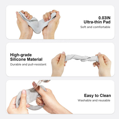 Touch Controller Grip Cover Compatible with Oculus Quest 2, 4 in 1 Silicone Accessories Kit - Handle Sleeve/Shell Protector Cover (White)