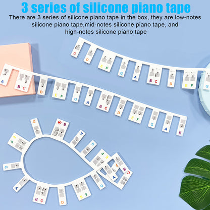 Removable Piano Keyboard Note Labels