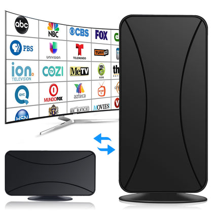 TV Antenna Set - Get Free HD Channels, Up to 520-Mile Range, Crystal Clear Reception, Easy Setup