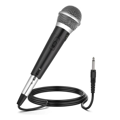 Wired Dynamic Microphones, Professional Handheld Mic Microphones with 10ft Cable with 1/4" Mic Socket for Singing, Speech, Wedding, Stage