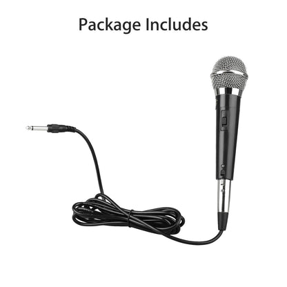 Wired Dynamic Microphones, Professional Handheld Mic Microphones with 10ft Cable with 1/4" Mic Socket for Singing, Speech, Wedding, Stage