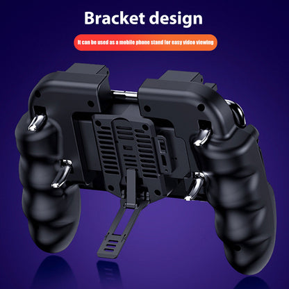 Six-Finger Mobile Phone Game Controller Joystick Cooling Fan Gamepad for PUBG